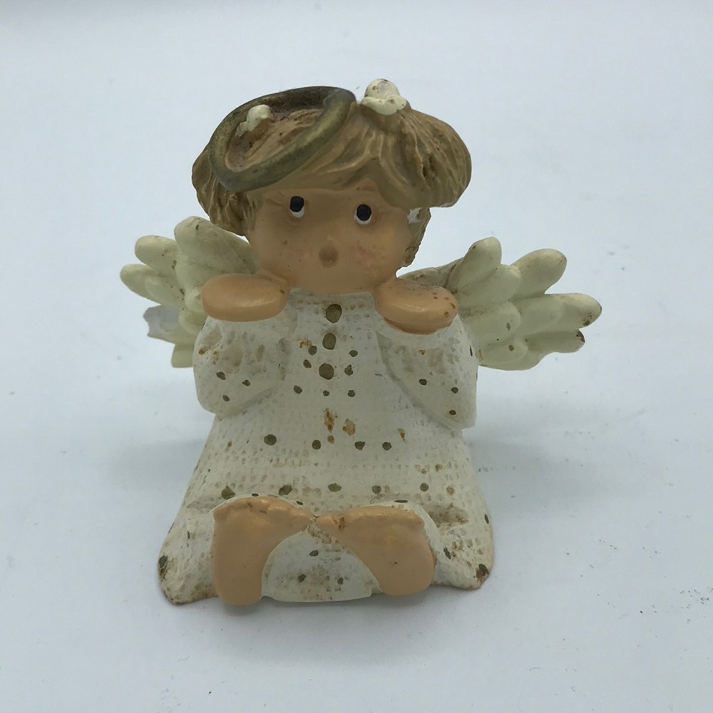 1997 Zondervan angel business card holder figurine